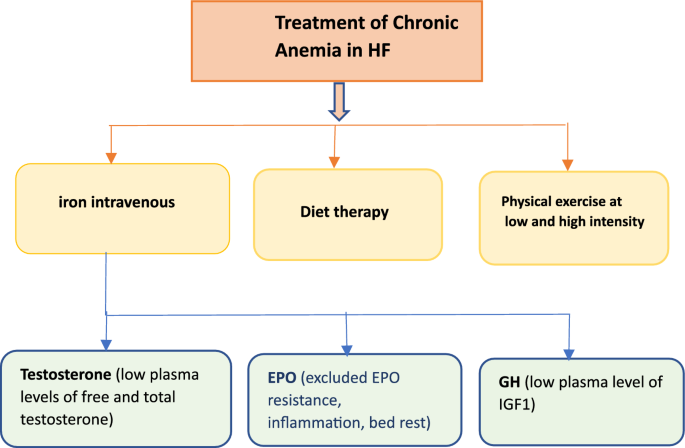 Treatment of heart muscle anemia